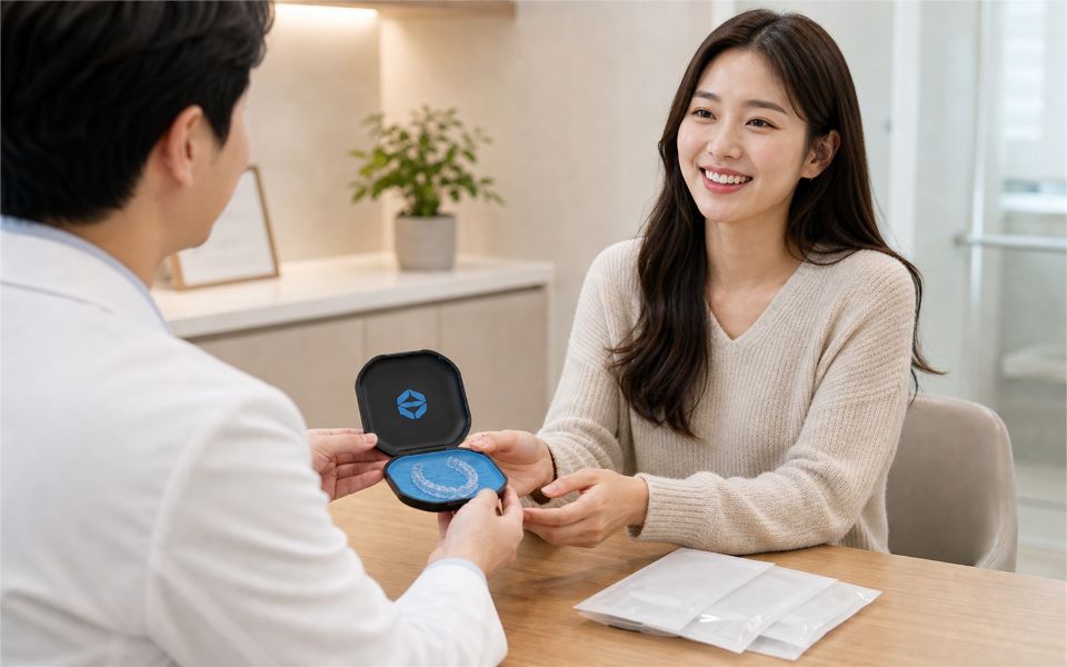 세라핀 투명교정 3단계 — 국내 자체 생산 장치 제작과 도착