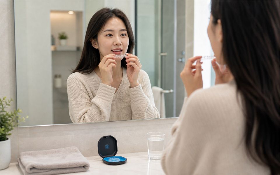 세라핀 투명교정 4단계 — 투명 장치 착용 시작
